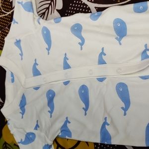 Kids one piece bodysuit with footie ,set of 2
